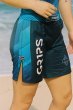 Photo2: GRIPS x AL LEONE Fight Shorts FAST WAVE Blue (2)