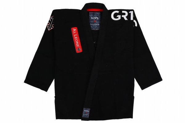 Photo1: GRIPS x AL LEONE Jiu-Jitsu Gi PRIMERO Black (1)