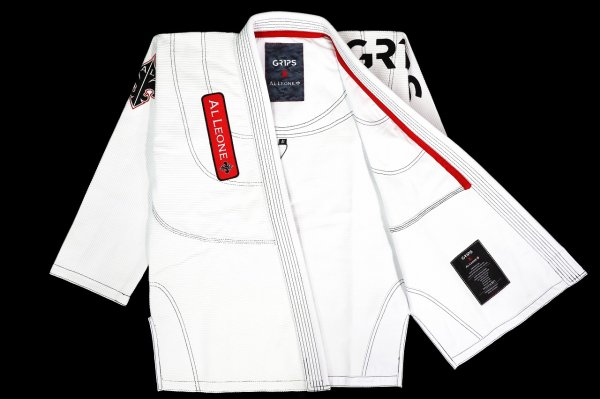 Photo2: GRIPS x AL LEONE Jiu-Jitsu Gi PRIMERO White (2)