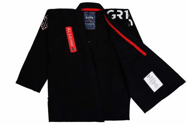 Photo2: GRIPS x AL LEONE Jiu-Jitsu Gi PRIMERO Black (2)