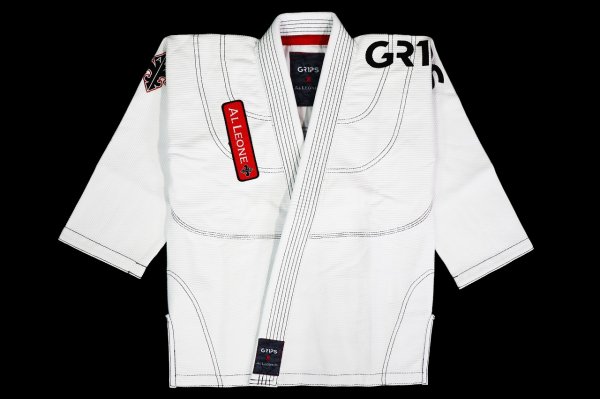 Photo1: GRIPS x AL LEONE Kids Jiu-Jitsu Gi PRIMERO White (1)
