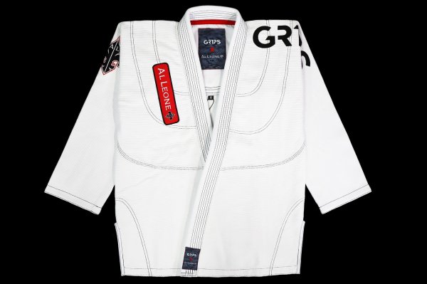 Photo1: GRIPS x AL LEONE Jiu-Jitsu Gi PRIMERO White (1)