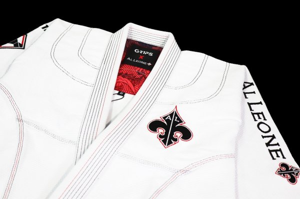Photo6: GRIPS x AL LEONE Jiu-Jitsu Gi SECRET WEAPON White (6)