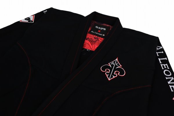 Photo6: GRIPS x AL LEONE Jiu-Jitsu Gi SECRET WEAPON Black (6)