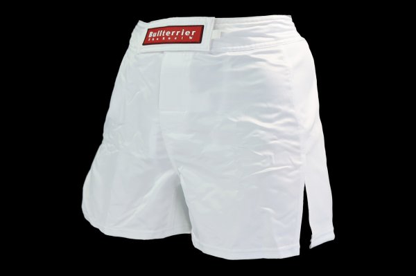 Photo2: BULL TERRIER Fight Shorts Short Fit CUSTOM BASE White (2)