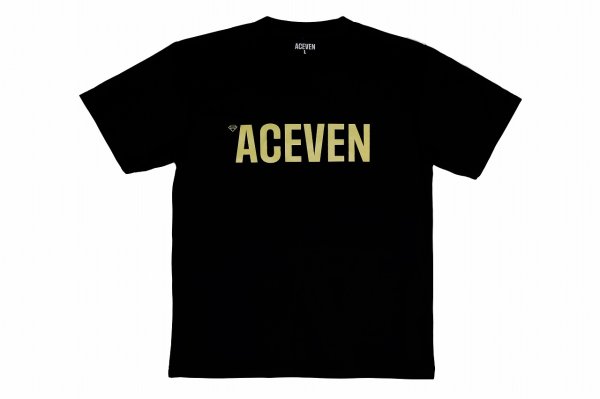 Photo1: ACE7 Dry Fit T-Shirt 01 Black (1)