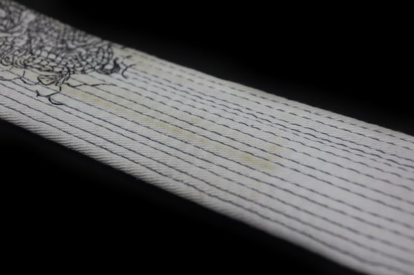 Photo4: [B-Grade] BULLTERRIER Jiu-Jitsu Belt Fuhai Special Edition White Belt  SALE (4)