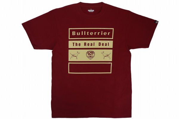 Photo1: BULL TERRIER T-Shirt 4BOX Burgundy/Beige (1)