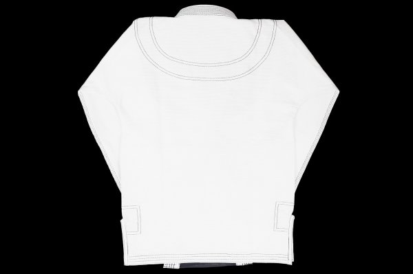 Photo3: BLACK BULL Kids Jiu-Jitsu Gi LIGHT R White (3)