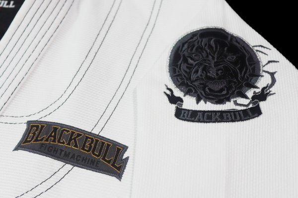 Photo6: BLACK BULL Kids Jiu-Jitsu Gi LIGHT R White (6)