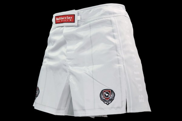 Photo2: BULL TERRIER Fight Shorts Short Fit TRADITIONAL 3.0 White (2)