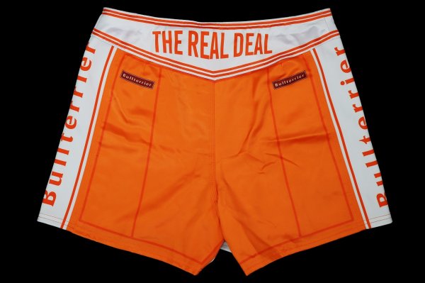 Photo5: BULL TERRIER Fight Shorts Short Fit TRADITIONAL 3.0 Orange (5)