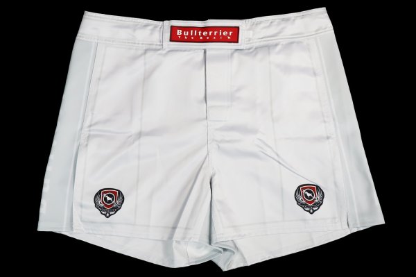 Photo4: BULL TERRIER Fight Shorts Short Fit TRADITIONAL 3.0 White (4)