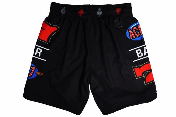 Photo5: ACE7 Fight Shorts 01 Black (5)