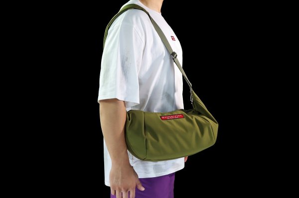 Photo10: BULL TERRIER Body Bag BASIC Khaki (10)