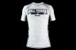 Photo1: BULL TERRIER Rash Guard CLASSIC LOGO Short Sleeve White (1)