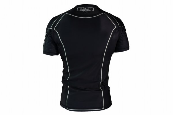 Photo3: BULL TERRIER Rash Guard CLASSIC LOGO Short Sleeve Black (3)