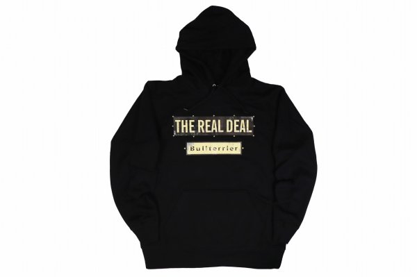 Photo1: BULL TERRIER Hoodie Parka STEEL LOGO Black (1)