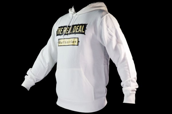 Photo5: BULL TERRIER Hoodie Parka STEEL LOGO White (5)