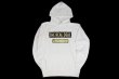 Photo1: BULL TERRIER Hoodie Parka STEEL LOGO White (1)