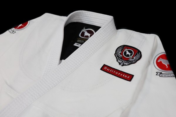 Photo5: BULLTERRIER KIDS Jiu Jitsu Gi FLAGSHIP R White (5)