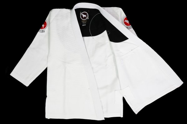 Photo2: BULLTERRIER KIDS Jiu Jitsu Gi FLAGSHIP R White (2)