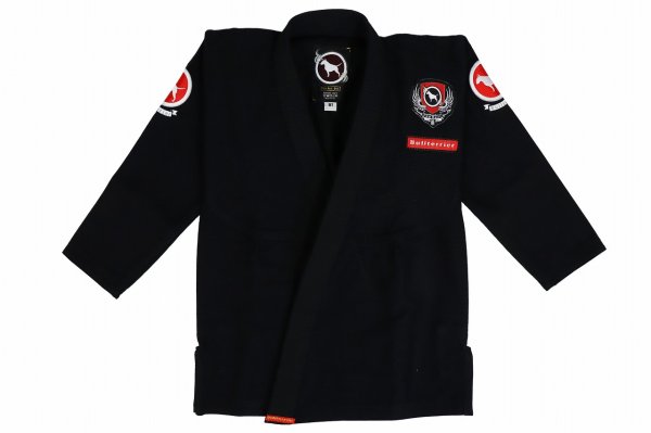 Photo1: BULLTERRIER KIDS Jiu Jitsu Gi FLAGSHIP R Black (1)