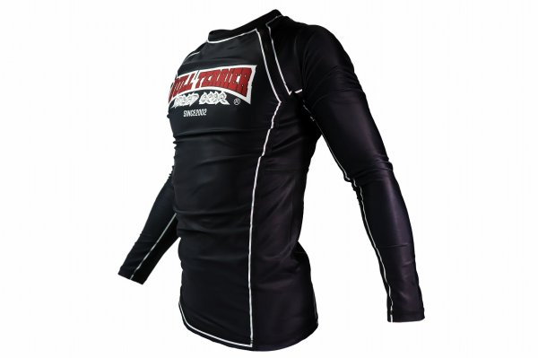 Photo2: BULL TERRIER Rash Guard CLASSIC LOGO Long Sleeve Black (2)