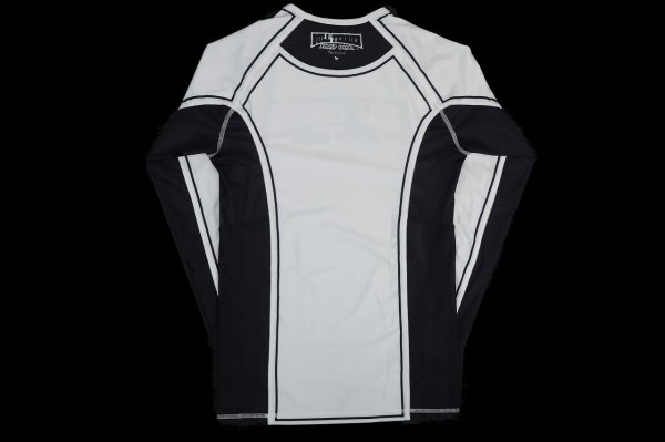 Photo5: BULL TERRIER Rash Guard CLASSIC LOGO Long Sleeve White (5)