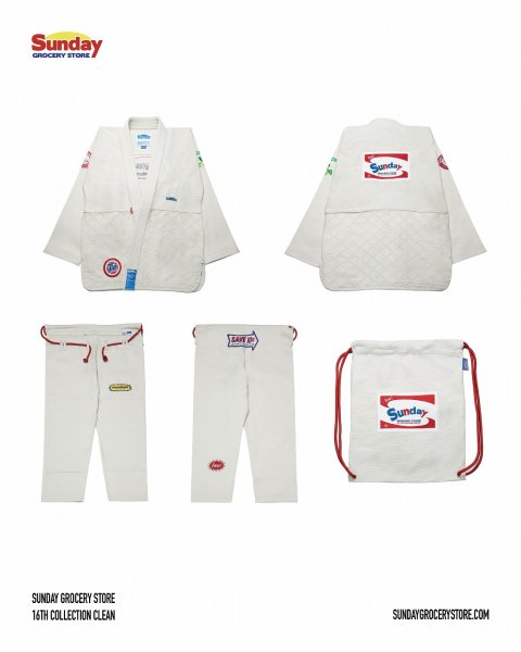 Photo17: SUNDAY GROCERY STORE Jiu Jitsu Gi CLEAN Ash Gray (17)