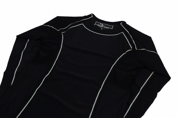 Photo7: BULL TERRIER Rash Guard CLASSIC LOGO Long Sleeve Black (7)