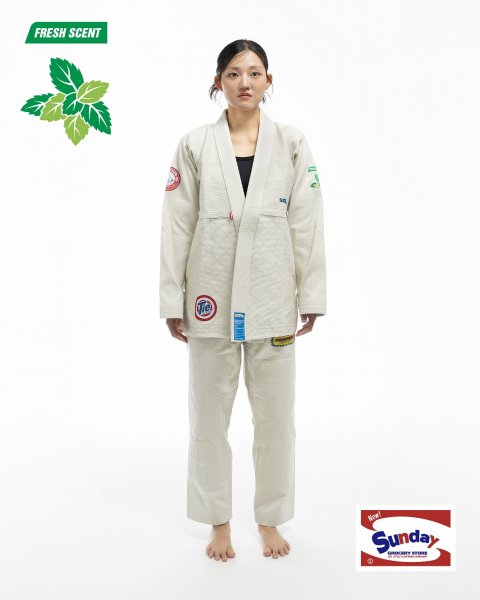 Photo7: SUNDAY GROCERY STORE Jiu Jitsu Gi CLEAN Ash Gray (7)