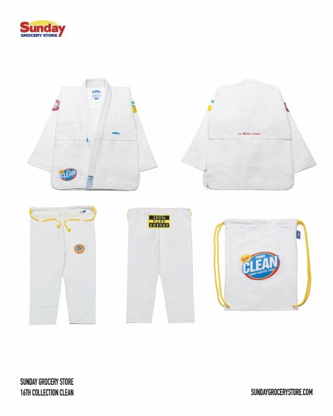 Photo17: SUNDAY GROCERY STORE Jiu Jitsu Gi CLEAN White (17)