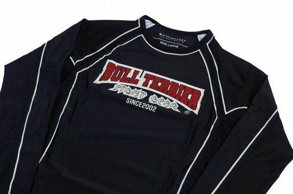 Photo6: BULL TERRIER Rash Guard CLASSIC LOGO Long Sleeve Black (6)