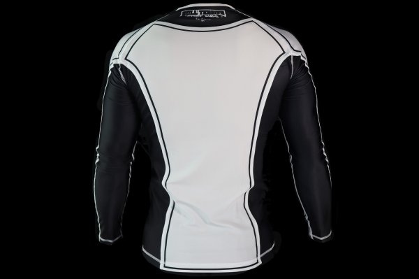 Photo3: BULL TERRIER Rash Guard CLASSIC LOGO Long Sleeve White (3)