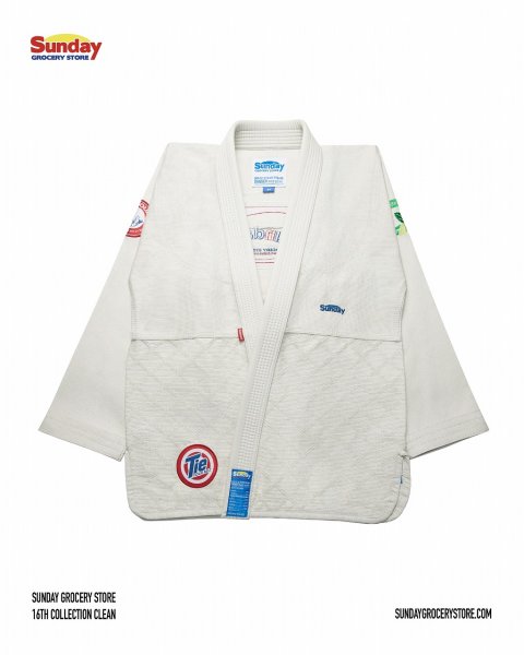 Photo1: SUNDAY GROCERY STORE Jiu Jitsu Gi CLEAN Ash Gray (1)