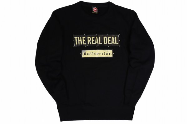 Photo1: BULL TERRIER Sweatshirt STEEL LOGO Black (1)