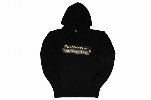 Photo1: BULL TERRIER Hoodie Parka 3D Box Black/Gray (1)