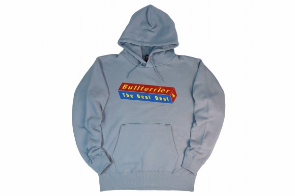 Photo1: BULL TERRIER Hoodie Parka 3D Box Blue/Gray (1)