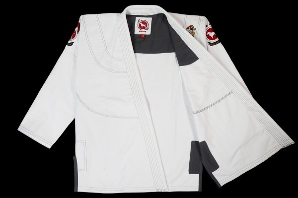 Photo2: BULLTERRIER Jiu-Jitsu Gi JOKER R White (2)