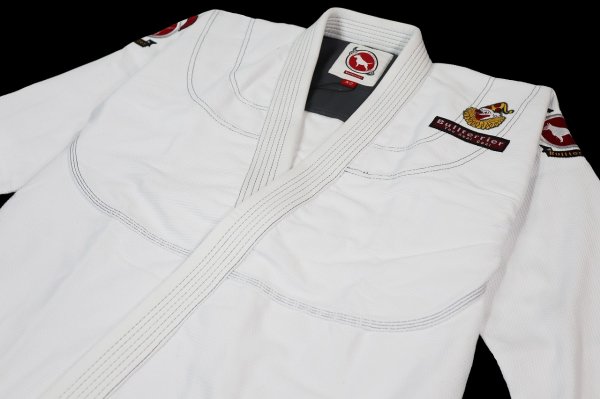 Photo5: BULLTERRIER Jiu-Jitsu Gi JOKER R White (5)