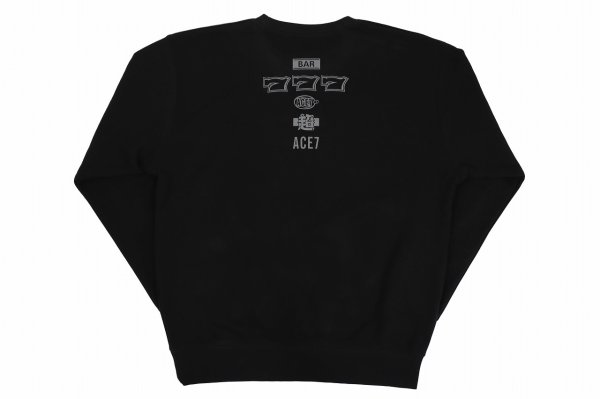 Photo2: ACE7 Sweatshirt BASIC Black (2)
