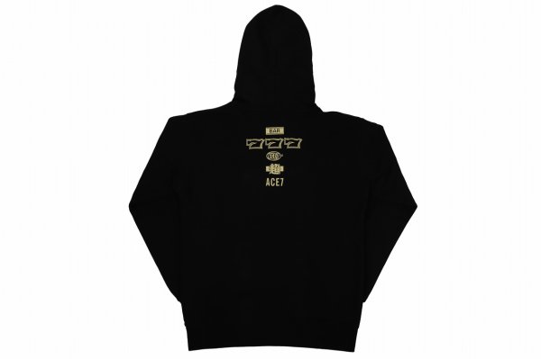 Photo2: ACE7 Hoodie Parka BASIC Black (2)
