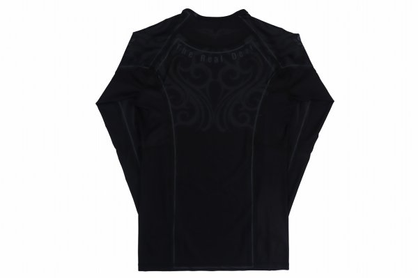 Photo5: BULL TERRIER Rashguard TRIBAL Long Sleeve Black (5)