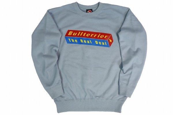 Photo1: BULL TERRIER Sweatshirt 3D BOX Blue/Gray (1)