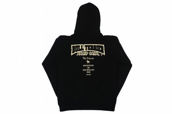 Photo2: BULL TERRIER Hoodie Parka CLASSIC Logo Black (2)