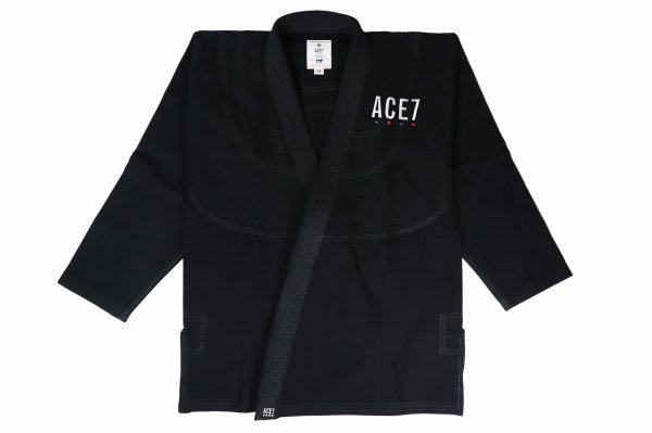 Photo1: ACEVEN Jiu-Jitsu Gi STANDARD LIGHT Black (1)