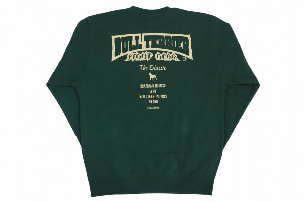 Photo2: BULL TERRIER Sweatshirt CLASSIC Logo Green (2)