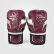 Photo4: VENUM Boxing Glove ELITE EVO Burgundy/Silver (4)