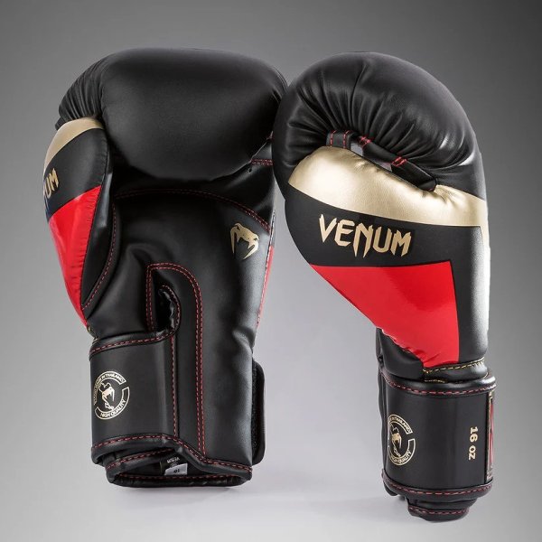 Photo3: VENUM Boxing Glove ELITE Black/Gold/Red (3)